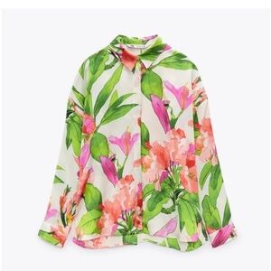 Zara Multicolor Floral Shirt